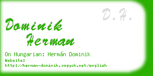 dominik herman business card